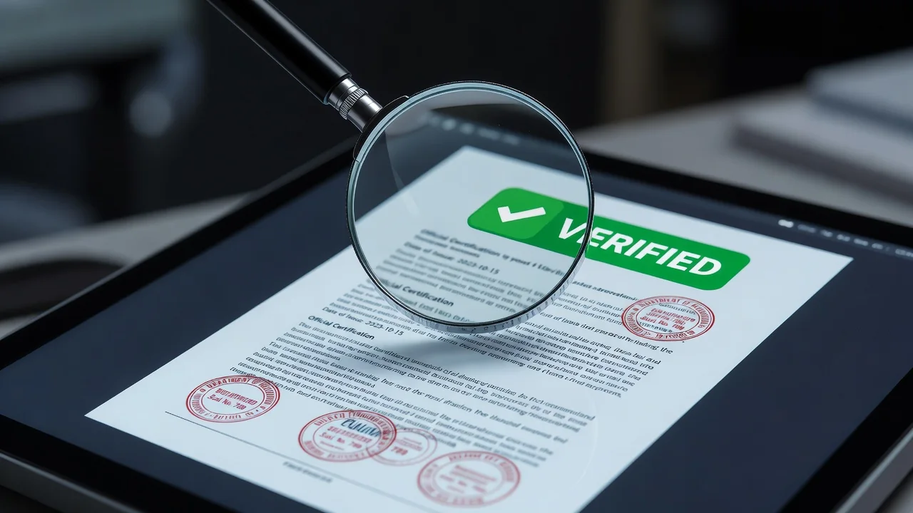 Verifica della licenza di un sito di scommesse sullo schermo